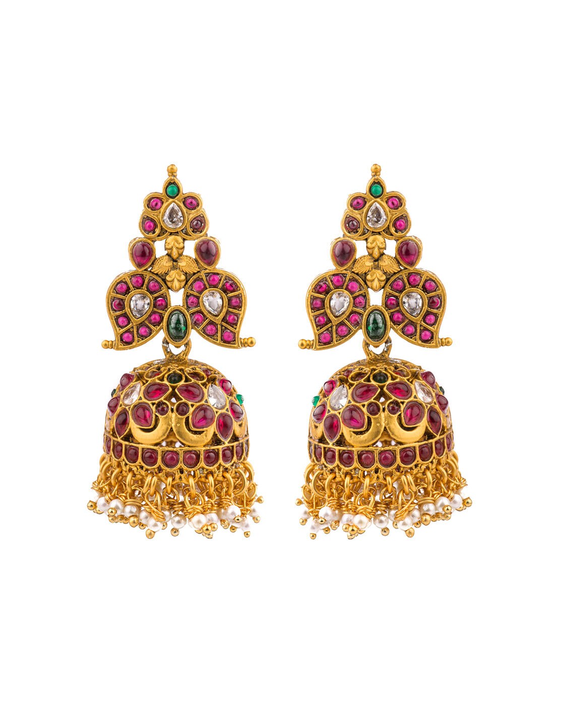 Buy Small Peacock Design Jhumka Earrings Jhumka Earrings, 52% OFF