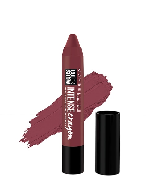 maybelline bold burgundy lip crayon