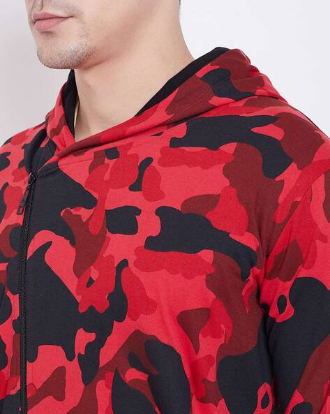 Red on sale camouflage jacket