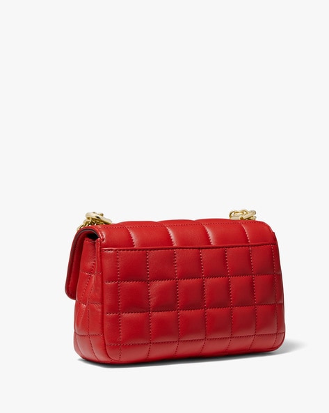 Michael kors store red quilted bag