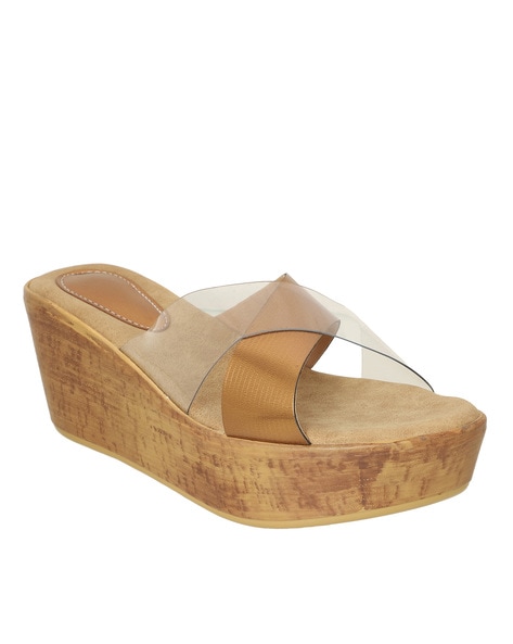 Buy Brown Heeled Sandals for Women by VARDHRA Online Ajio