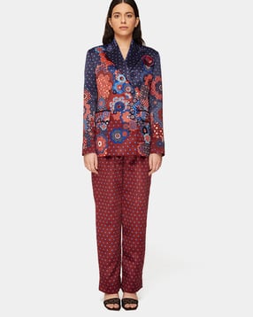 satya paul Floral Print Jacket with Pants-picture-27