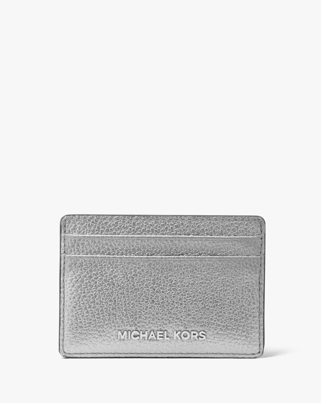 michael kors silver card holder