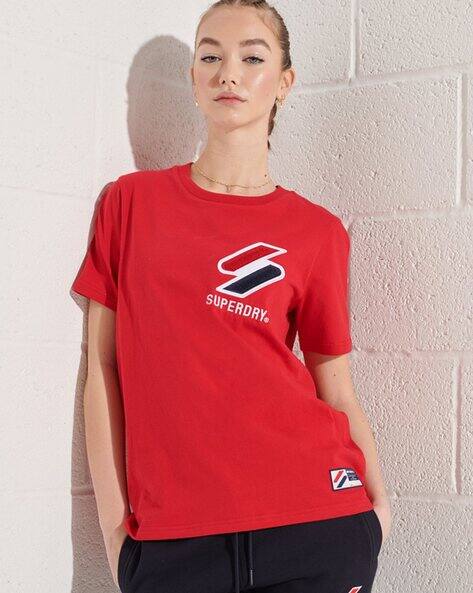 Sportstyle Chenille Crew-Neck T-shirt with Applique