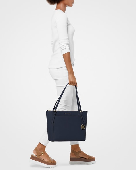 Sold at Auction: Blue Michael Kors Never Full Tote Bag