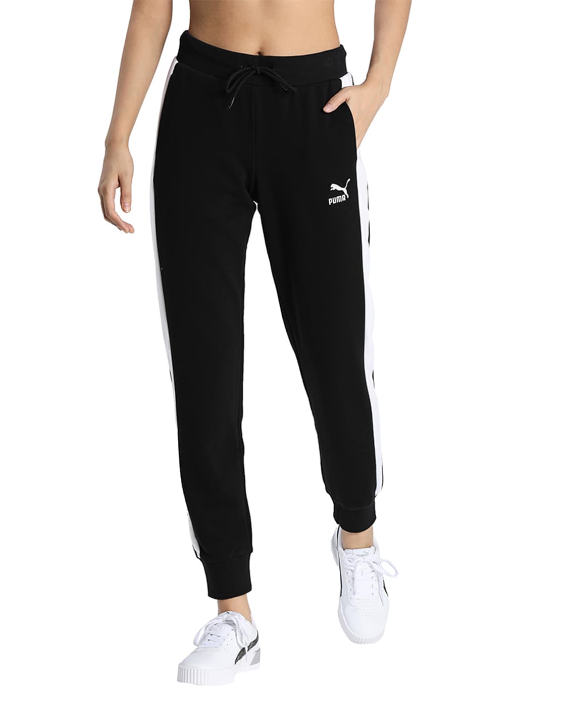Puma Women's Relaxed Track Pants (53836801_Black : Amazon.in: Clothing &  Accessories