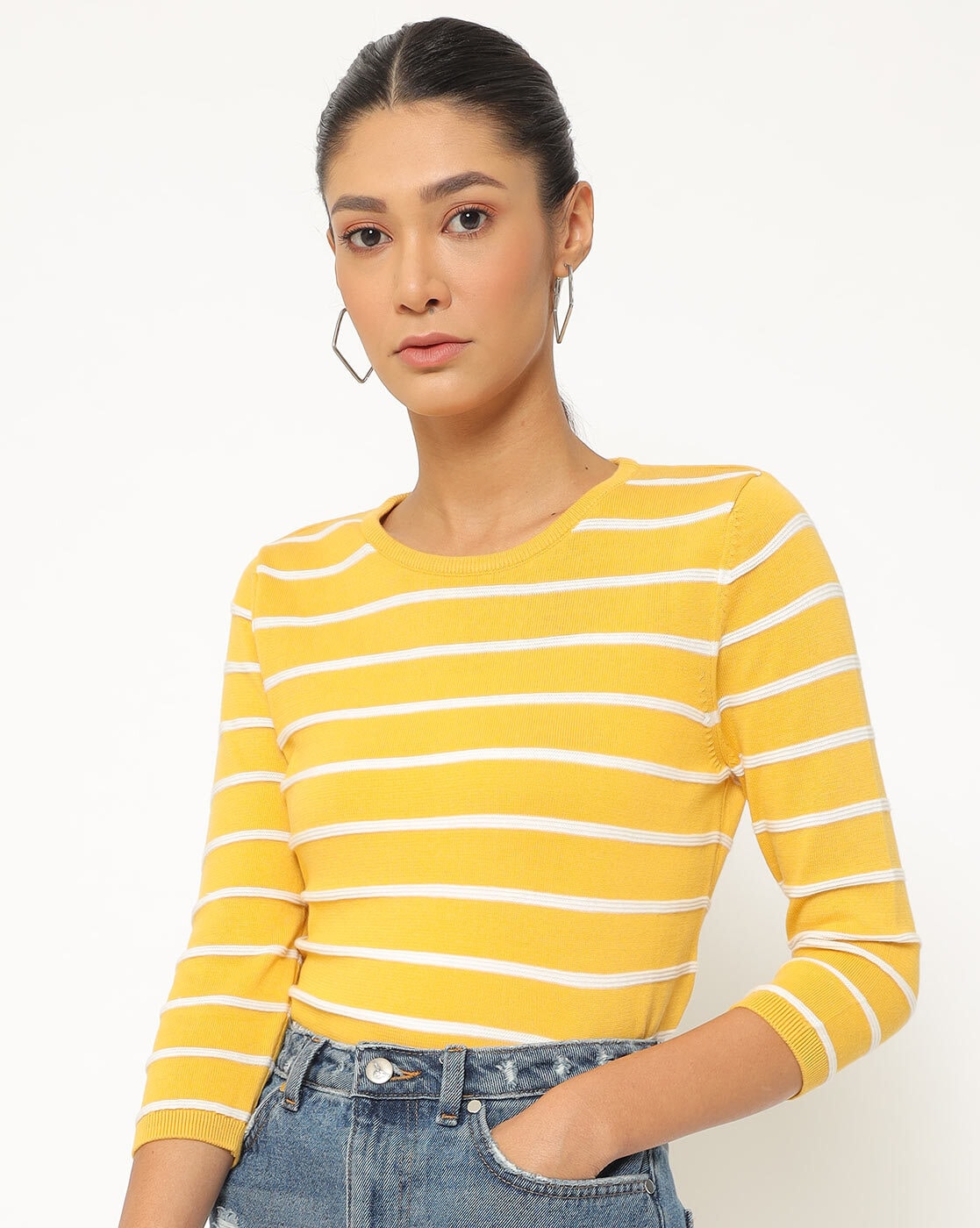 levis mustard jumper