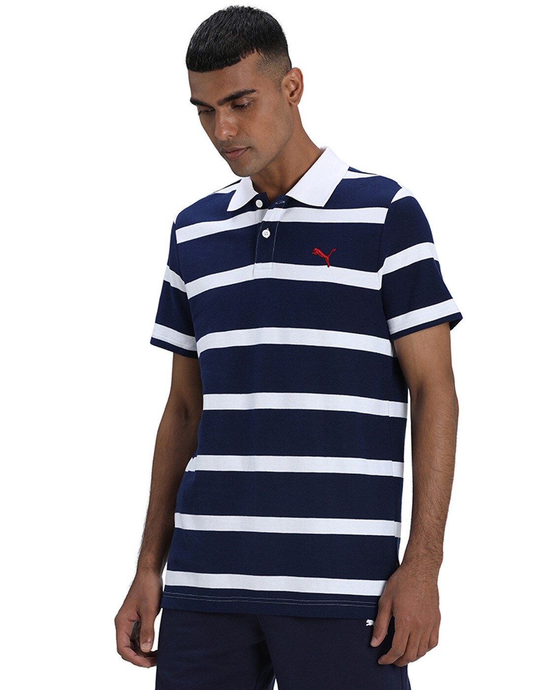 puma striped polo shirt