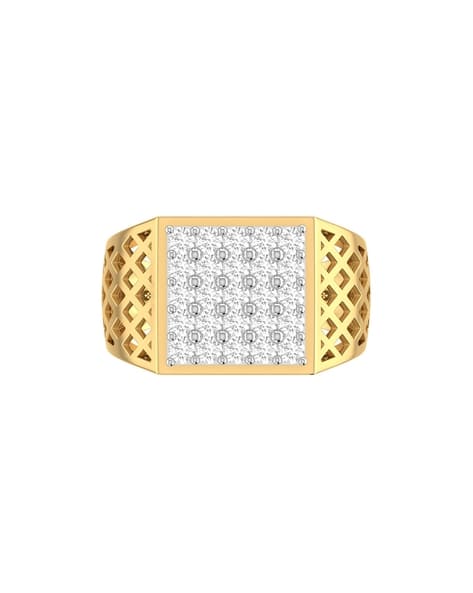 18 KT The Fachnan Yellow Gold Diamond Ring | 18 Kt