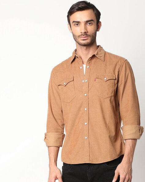 Denim Brown Shirt - Etsy-calidas.vn