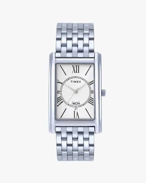 timex silver watch