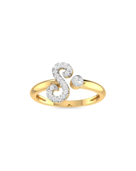 Buy quality Real diamond fancy s letter ring in Ahmedabad