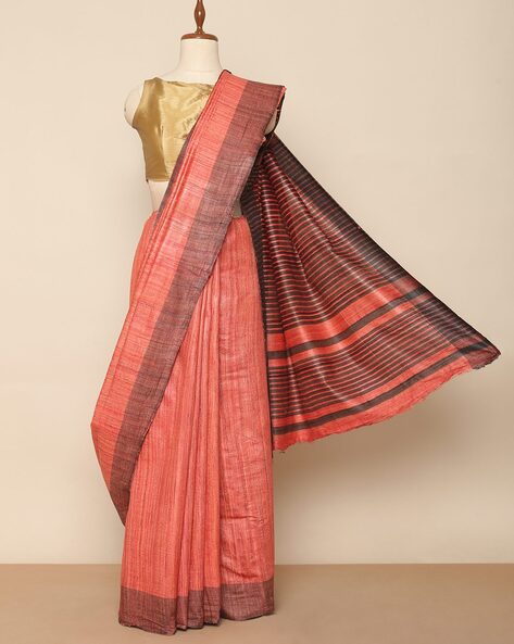 Ghicha Tussar Silk Saree - Pure Tussar Silk Sarees Online in India | UK,  USA, Singapore, Australia – Dailybuyys