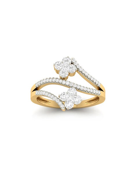 Buy P.C. Chandra Jewellers 14 kt Gold & Diamond Ring Online At Best Price @  Tata CLiQ