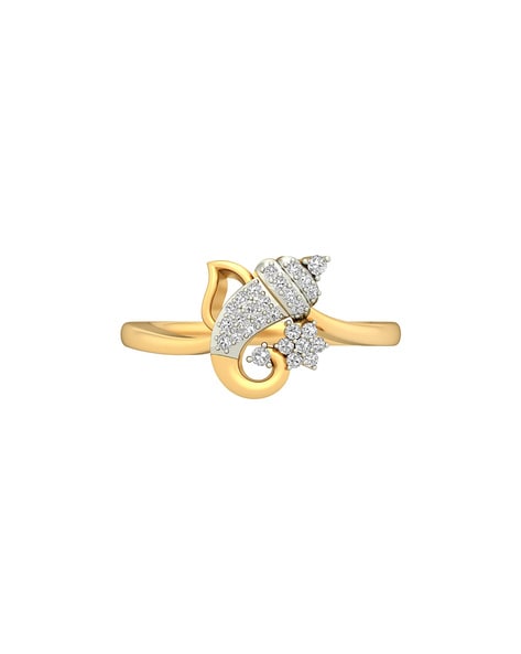 1 Gram Gold Forming Ganpati Chic Design Superior Quality Ring For Men –  Soni Fashion®