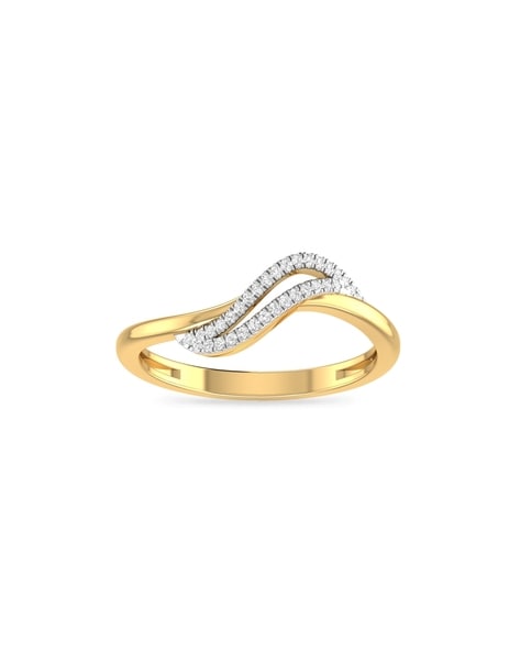 Classic 22 Karat Yellow Gold Leaf Patterned Finger Ring
