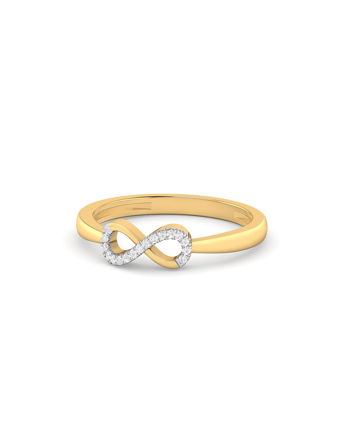 Goldsmiths 9ct White Gold 0.12cttw Diamond Infinity Ring - Ring Size J  DA3850D69KW | Goldsmiths