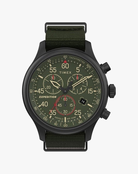 timex olive green watch