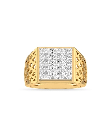 1/3 Carat Round Shape Yellow & White Natural Diamond Men's Engagement Ring  10k Solid Yellow (0.33 Cttw) Ring Size-10 - Walmart.com