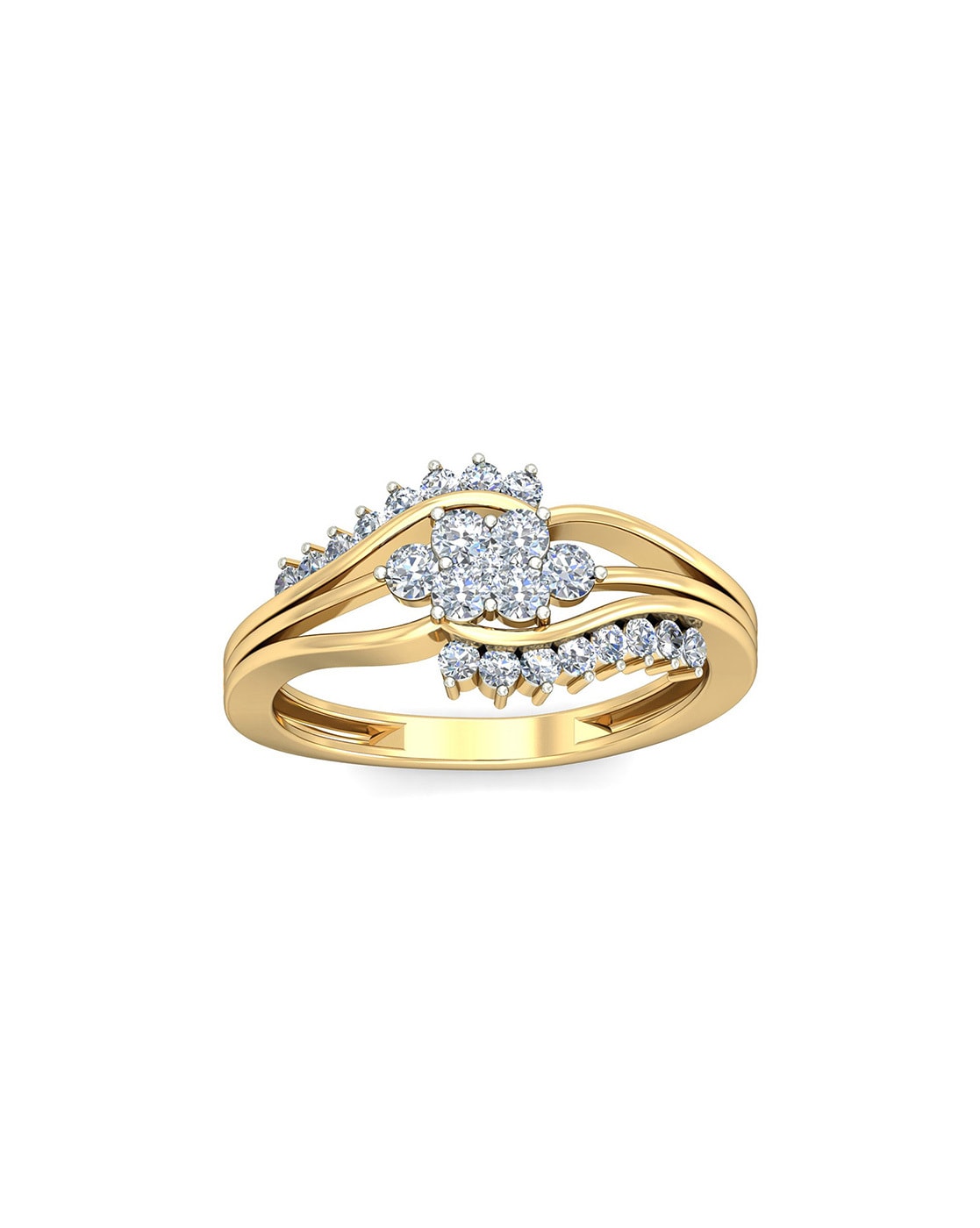 0.25 carat 18K Gold - Evelina Engagement Ring at Best Prices in India |  SarvadaJewels.com