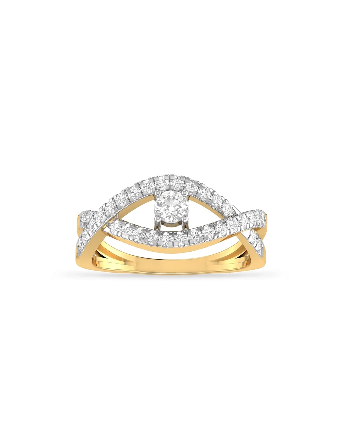 Diamond Tiara Chevron Ring Guard Enhance - Abhika Jewels