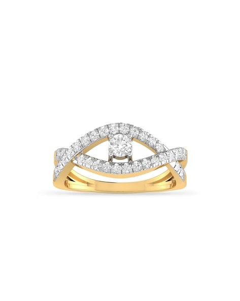 Moissanite Curved wedding band diamond yellow gold ring Ring enhancer –  Belloring