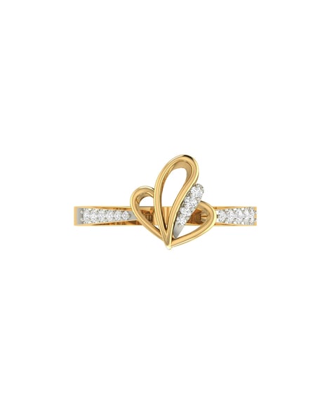 Gold love online symbol rings