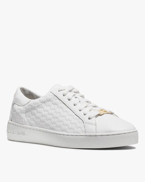Buy Michael Kors Colby Lace-Up Sneakers | White Color Women | AJIO LUXE