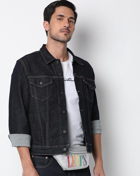 levis denim jacket ajio