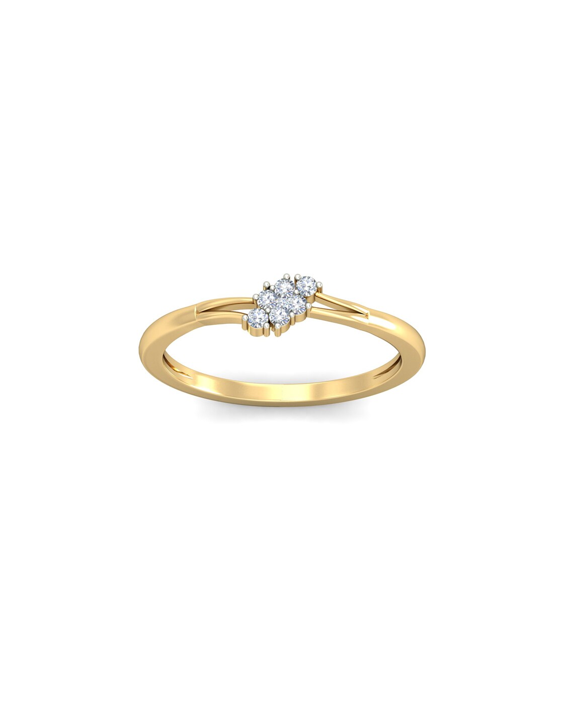 Round Women's Yellow Gold Lab Grown Diamond Solitaire Wedding Ring at Rs  58500 in Mumbai