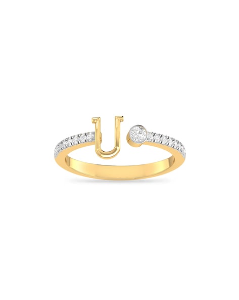 18K Gold Letter Rings, Initial Ring, Alphabet Letter Ring, Trendy Chunky  Open Sized Ring, Name Initial Rings Gift, Couples Ring - Etsy