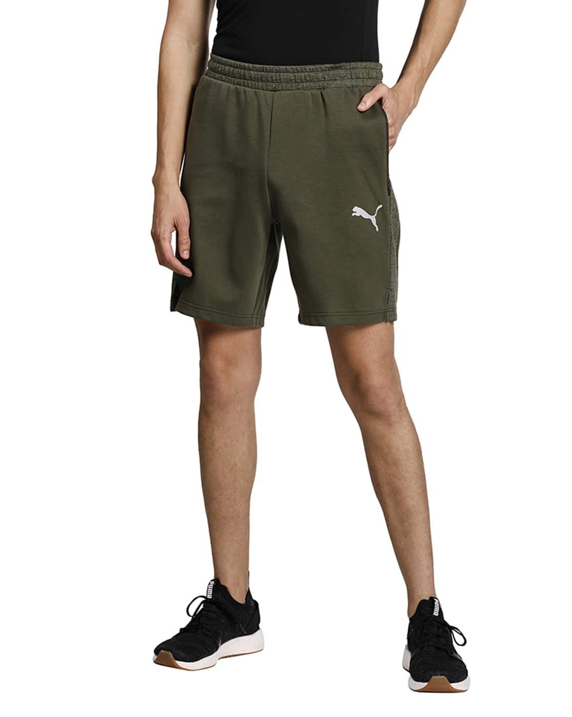 Buy Olive Green Shorts \u0026 3/4ths for Men 