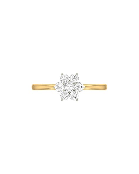 The Melina 18 KT Yellow Gold Diamond-Studded Ring