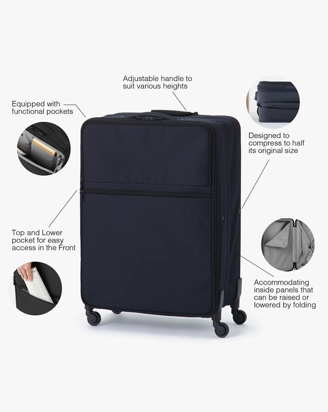 Buy Blue Travel Bags for Men by MUJI Online