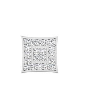 18 KT Yellow Gold Diamond Stud Earrings-image-6