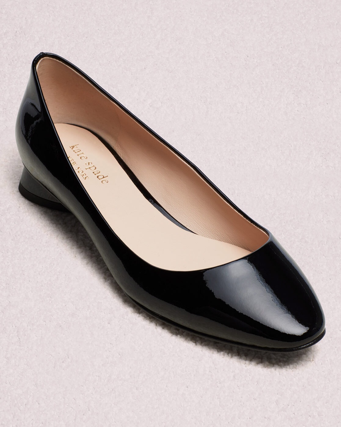 Kate spade black flat on sale shoes