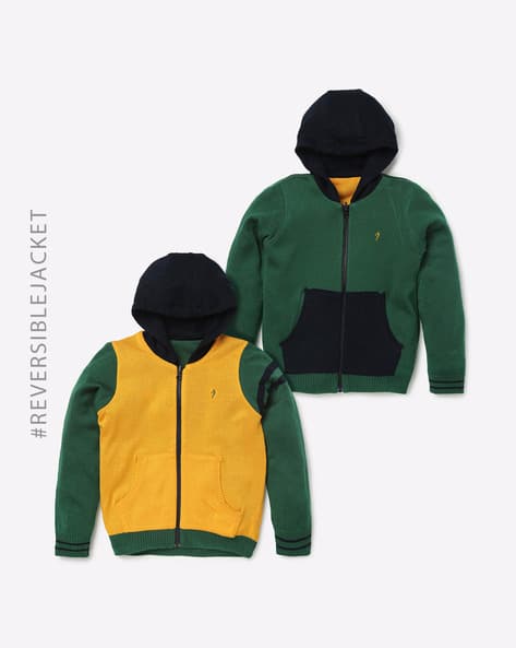 Reversible Zip-Front Jacket with Insert Pockets