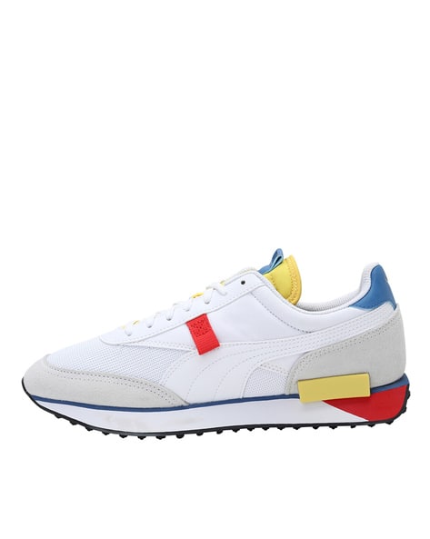 Buy Puma Future Rider Neon Play Lace-Up Casual Shoes | White Color Men |  AJIO LUXE
