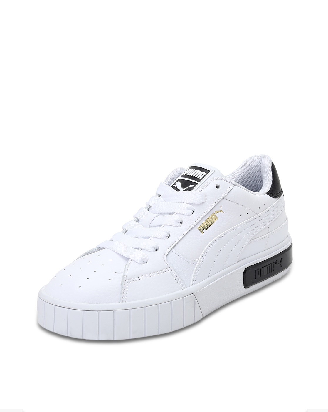 puma lace up casual shoes white