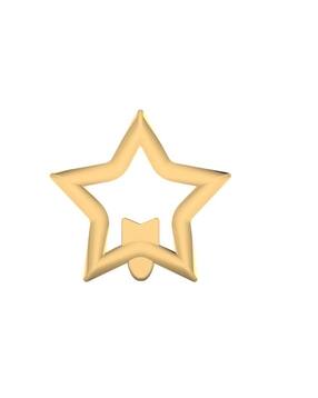 iski uski 18 KT Yellow Gold Stud Earrings-picture-49