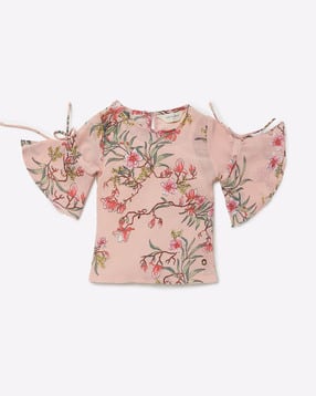 gini & jony Floral Print Round-Neck Top with Keyhole Back-picture-44