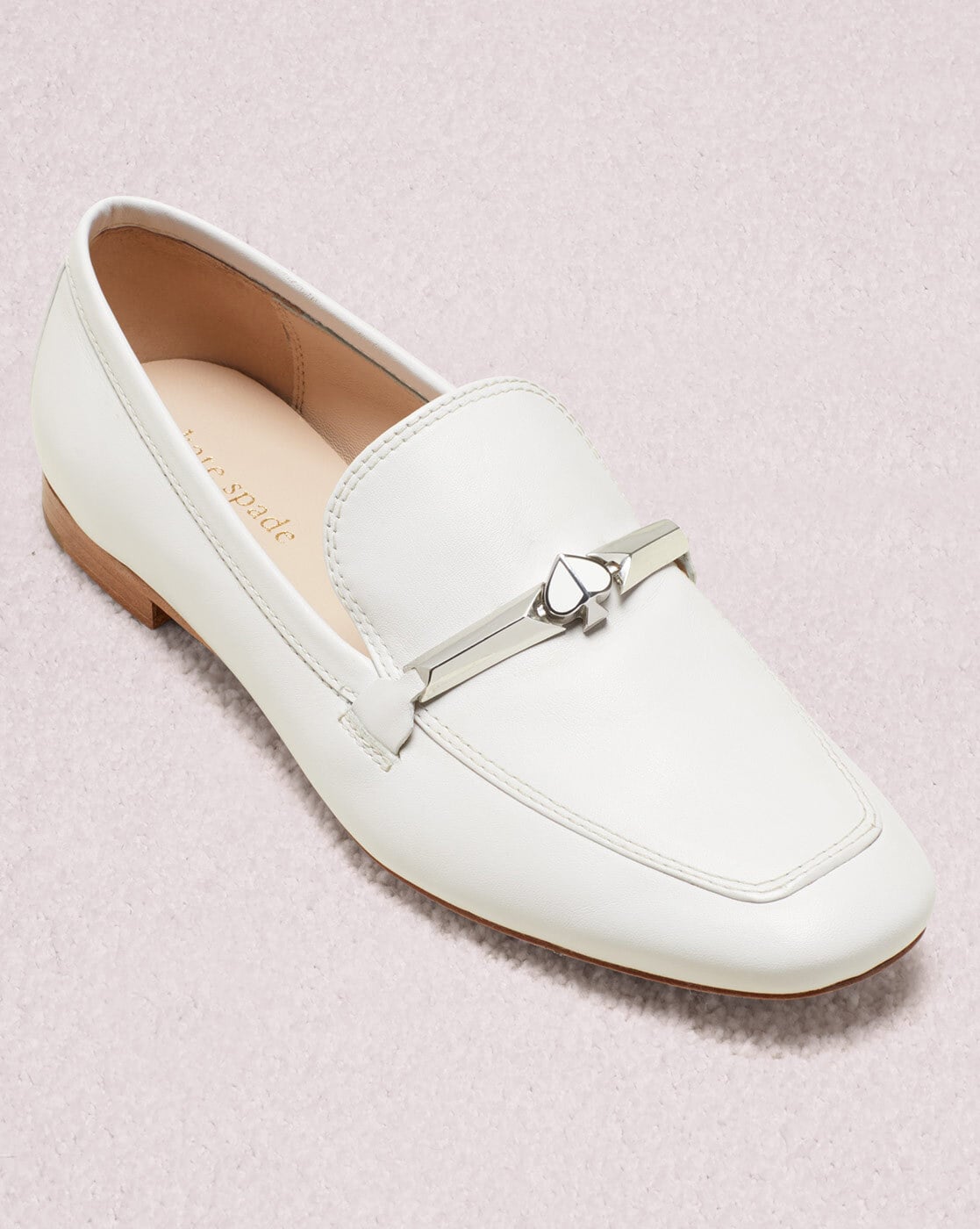 Buy KATE SPADE Lana Leather Loafers | White Color Women | AJIO LUXE