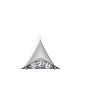 iski uski 18 KT White Gold Diamond-Studded Earring-picture-11