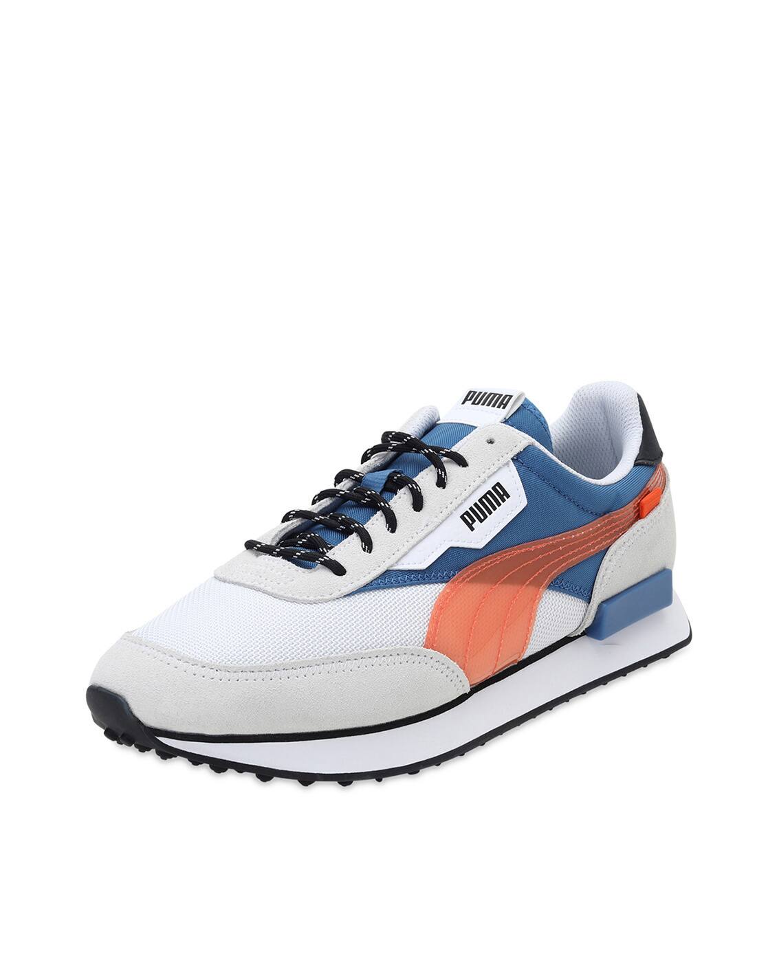 puma future rider orange laces