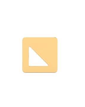 iski uski 18 KT Yellow Gold Ear Stud-picture-43