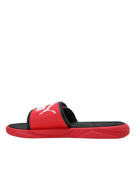 Colorblock Slides with Velcro Fastening