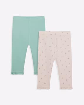 mothercare Pack of 2 Leggings with Ruffled Hems-picture-16