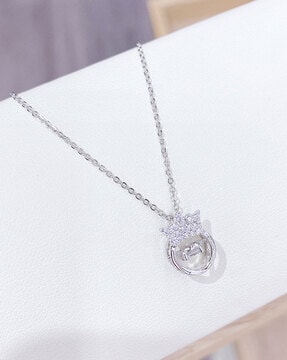 Platinum necklace Louis Vuitton Silver in Platinum - 25253515