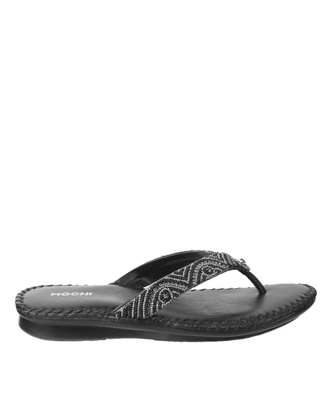 Buy Black Flip Flop & Slippers for Women by Mochi Online