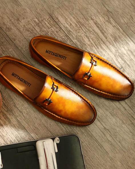 MUTAQINOTI Brown Luxury Leather Shoe Style for Men's Loafers For Men - Buy  MUTAQINOTI Brown Luxury Leather Shoe Style for Men's Loafers For Men Online  at Best Price - Shop Online for